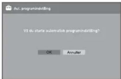 Aut. programindelting VI dv starte automatisk programindelting? OK Annulier