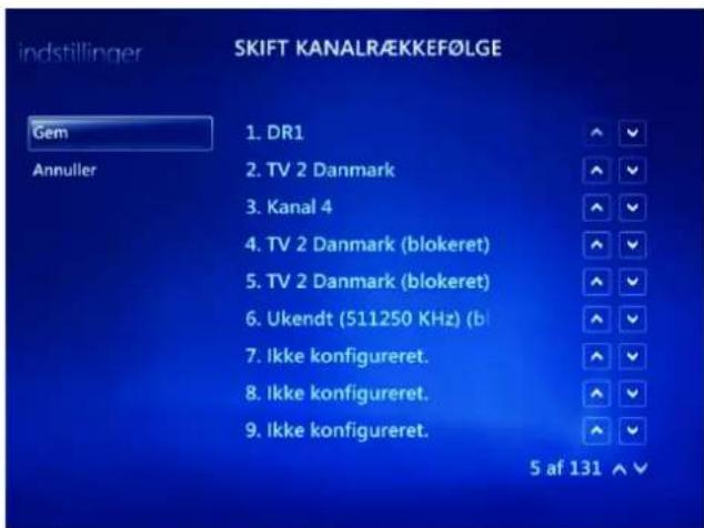 Amitech HomeCenter Living 441 - •Skiftkanalrækkefølge - 1