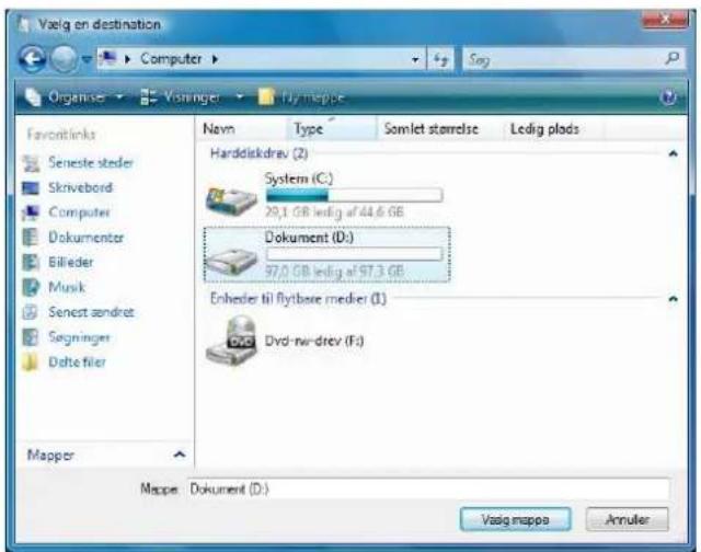 Amitech HomeCenter Living 441 - Ændre standardplaceringen af private dokument mapper - 3