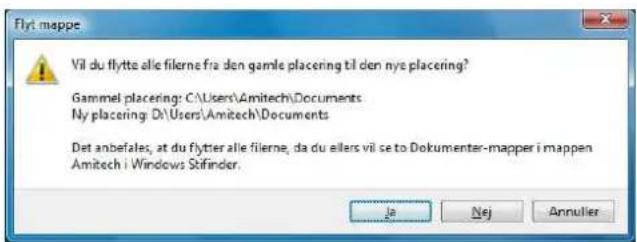 Amitech HomeCenter Living 441 - Ændre standardplaceringen af private dokument mapper - 6