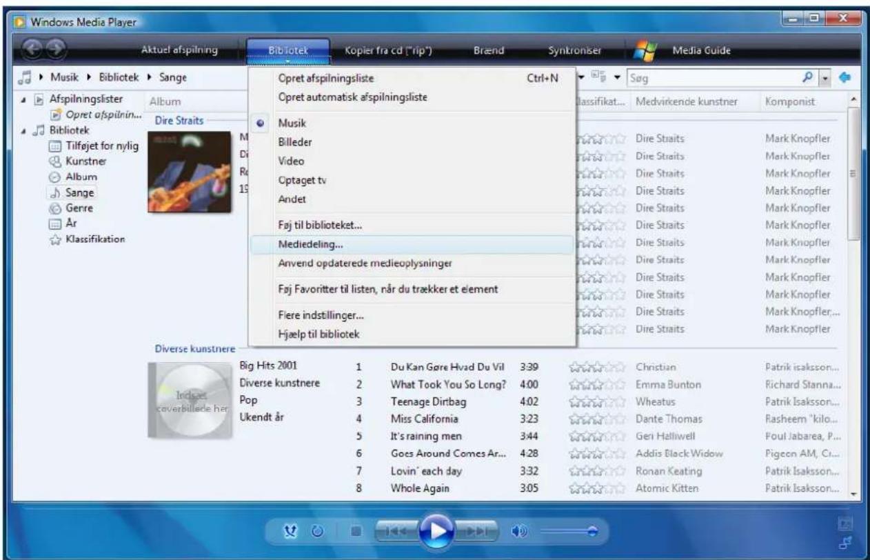 Amitech Internet Audio system 310 - Windows Media Player 11 opsætning - 1