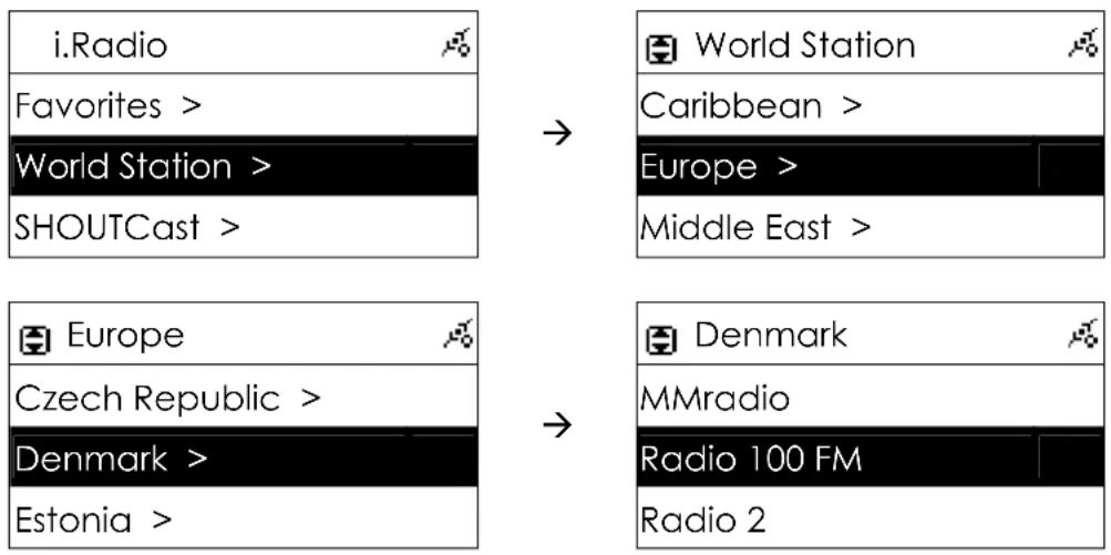 Amitech Internet Audio system 310 - Favorites - 1