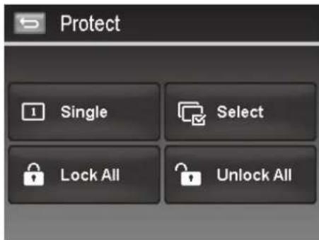 Protect Single Select Lock All Unlock All