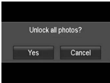 Unlock all photos? Yes Cancel