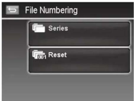 File Numbering Series 001 Reset