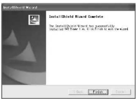 InstallShield Wizard InstallShield Wizard Complete The InstallShield Wizard has successfully installed ARV Viewer I as. Click Finish to exit the wizard