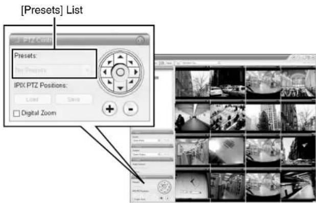 [Presets] List Preset: IPIX PTZ Positions: Digital Zoom