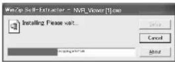 WinZip Self-Extractor - NVR_Viewer[1].exe Installing Please wait... Cancel About