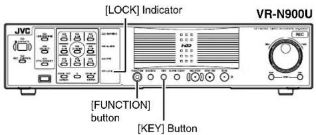 [LOCK] Indicator JVC [FUNCTION] button [KEY] Button VR-N900U
