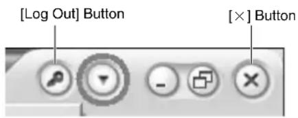 [Log Out] Button [×] Button