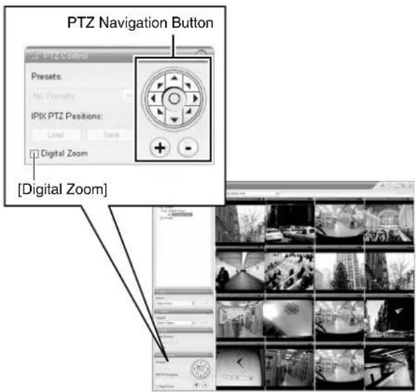 PTZ Navigation Button [Digital Zoom]