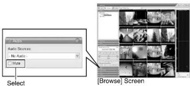 Audio Audio Sources: No Audio- Mute Select [Browse] Screen
