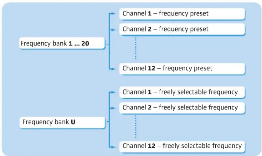 SENNHEISER EW 100 ENG G3-G - The frequency bank system - 2
