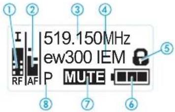 519.150MHz ew300 IEM P MUTE