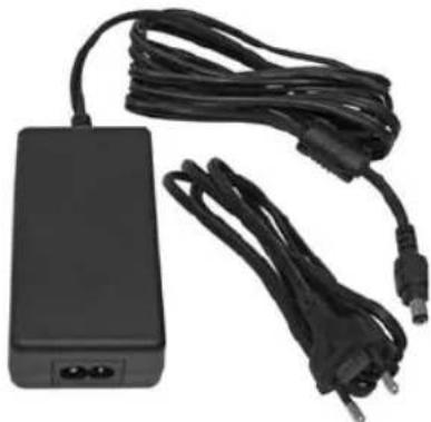 Black rectangular electronic device with multiple black cables and two terminal ports (no visible text or symbols)