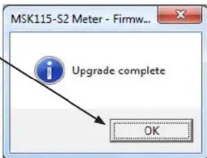 MSK115-S2 Meter - Firmw... Upgrade complete OK