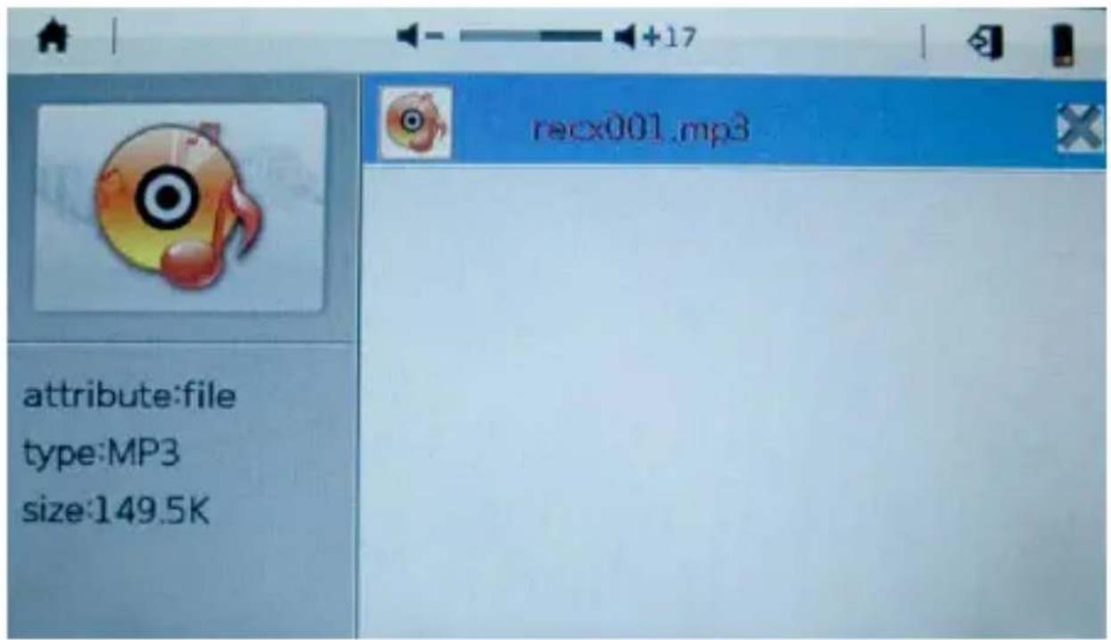 attribute:file type:MP3 size:149.5K recx001.mp3