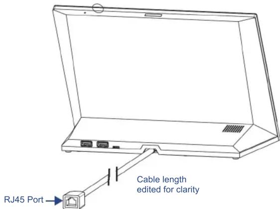 Cable length edited for clarity RJ45 Port