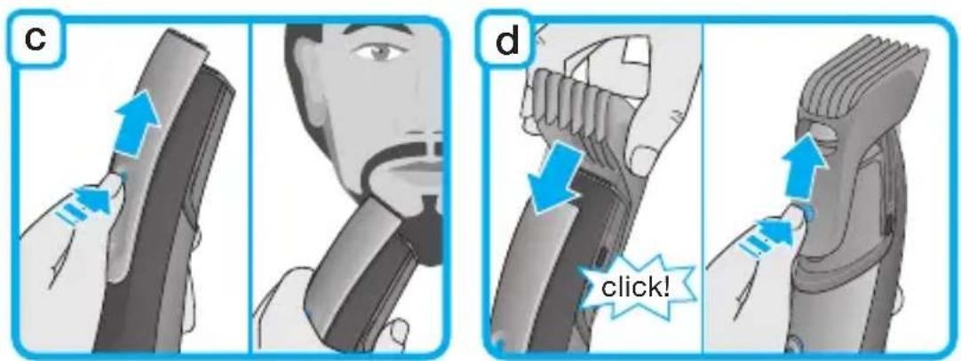 BRAUN Cruzer 6 Heard&Beard - 専用オイルの使用方法 - 1