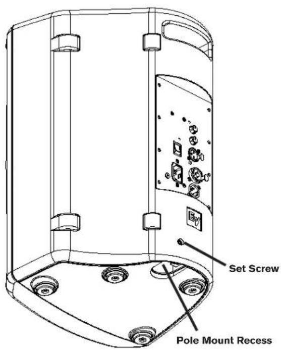 Set Screw Pole Mount Recess