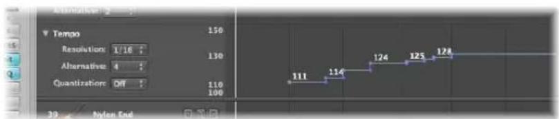 Timeline 2 Tempo 150 Resolution: 1/16 Alternatives: 4 Quantization: Off 130 110 100 111 114 124 125 128 39 Pylon End