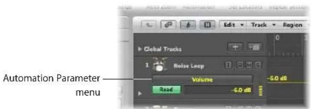 Global Tracks Noise Loop Volume -5.0 dB Read -6.0 dB