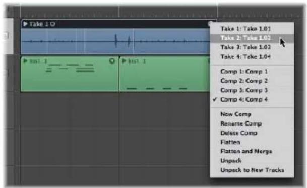 Take 1.0 Take 1: Take 1.01 Take 2: Take 1.02 Take 3: Take 1.03 Take 4: Take 1.04 Comp 1: Comp 1 Comp 2: Comp 2 Comp 3: Comp 3 ✓ Comp 4: Comp 4 New Comp Rename Comp Delete Comp Flatten Flatten and Merge Unpack Unpack to New Tracks