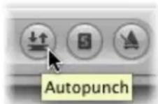 APPLE Logic Express 8 - To record in Autopunch mode: - 1