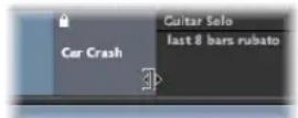 APPLE Logic Express 8 - To change the length of a marker: - 1