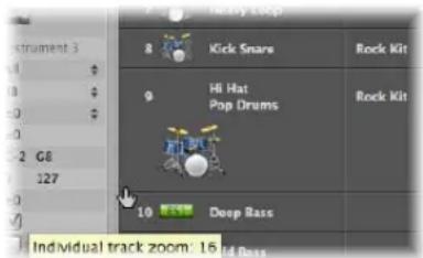 Instrument 3 G8 127 Kick Snare Hi Hat Pop Drums Deep Bass Rock Kit Rock Kit Individual track zoom: 15.04 Bass
