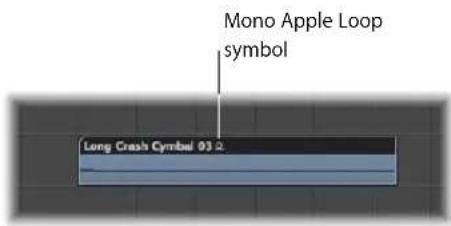 Mono Apple Loop symbol Long Crash Symbol 03.2