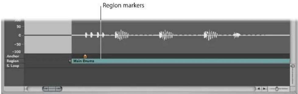 Region markers Anchor Region S. Loop Main Drums