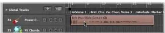 Global Tracks 24 Power C... 25 FX Channels IntVerse 1 BkD Cho Ve Chonv Verse 3 Interlude Marker 1 Bis Pro Video Drive 20