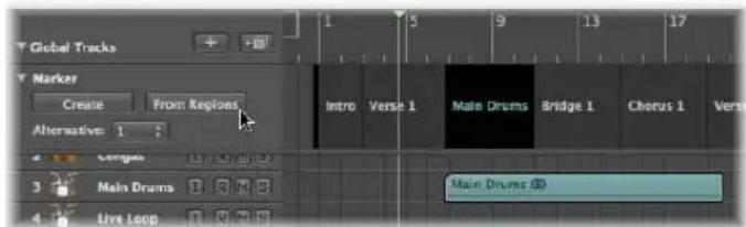 Global Tracks Marker Create From Replaces Alternative 1 Intro Verse 1 Male Drums Bridge 1 Chorus 1 Vers Main Drums ID 3 Main Drums 1 2 3 4 Live Loop
