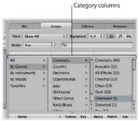 Category columns View: Show All Signature: 4/4 Scale: Any All By Genres By Instruments By Moods Favorites Cinematic Country Electronic Experimental Jazz Orchestral Other Genre Rock/Blues Cinematic (46) Acoustic (15) All Effects (25) Cheerful (10) Clean (19) Dark (10) Dissonant (5) Distorted (1) Name Tempo Key Beats Match Fav
