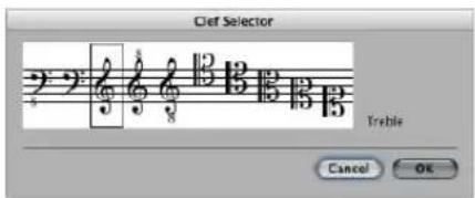 Cief Selector Treble Cancel OK