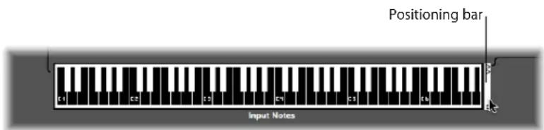Positioning bar Input Notes