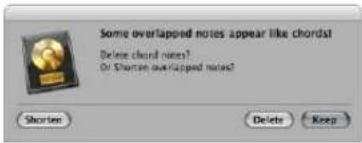 Some overlapped notes appear like chordst Delete chord notes? Or Shorten overlapped notes? Shorten Delete Keep