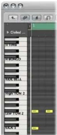 Global ... H/YTIME H/BONCO KIDE BELL High TOM 2 LOW TOM 2 KICK 1