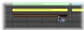 APPLE Logic Express 8 - To alter the velocity value of a note: - 1
