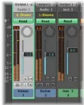 Output1-2 Audio 2 L Drums 1: Drums Read Output1-2 Audio 1 Inst 1 Read Voices 1 Cuitar 2 Inst 1 8