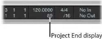 3 1 1 120.0000 4/4 No In 1 1 1 89 /16 No Out Project End display