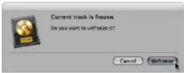 Current track is frozen. Do you want to unfreeze it? Cancel Unfreeze