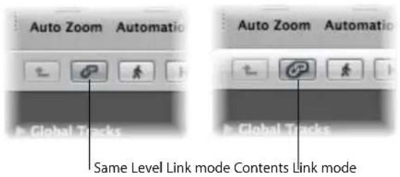 Auto Zoom Automatic Auto Zoom Automatic Global Tracks Same Level Link mode Contents Link mode