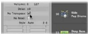 Vol Limit: 0 127 Delay: 20 No Transport: ✓ No Reset: 0% Style: Auto 10 Ride Pop Drama Deep Bass