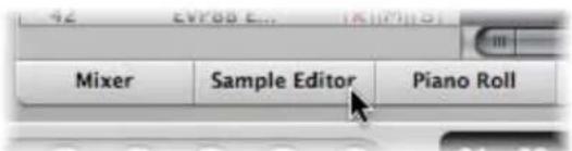 Mixer Sample Editor Piano Roll