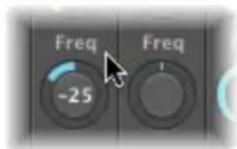 APPLE Logic Express 8 - To assign a controller to one of the knobs: - 1