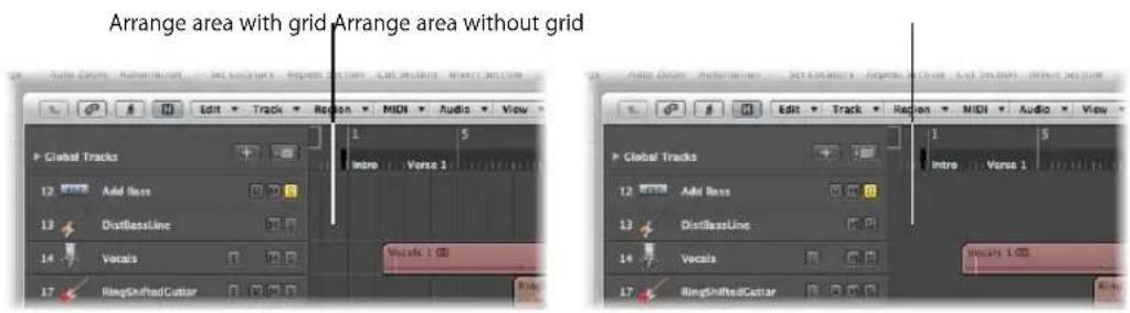 Arrange area with grid Arrange area without grid P: Global Tracks 12 Add Bass 13 DistBassLine 14 Vocals 17 RingShiftedCastar 5 Vocals 1 GB 5 P: Global Tracks 12 Add Bass 13 DistBassLine 14 Vocals 17 RingShiftedCastar 5 Vocals 1 GB