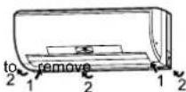 MITSUBISHI MUZ-FD25VA - Removal procedure - 1