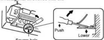 Square hole Push Lower